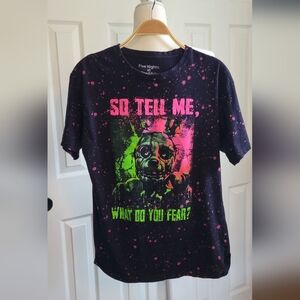 Five Nights At Freddy's Black Graphic T-Shirt Featuring Springtrap, Men's Large